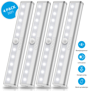 Kastverlichting met bewegingssensor (4-PACK)